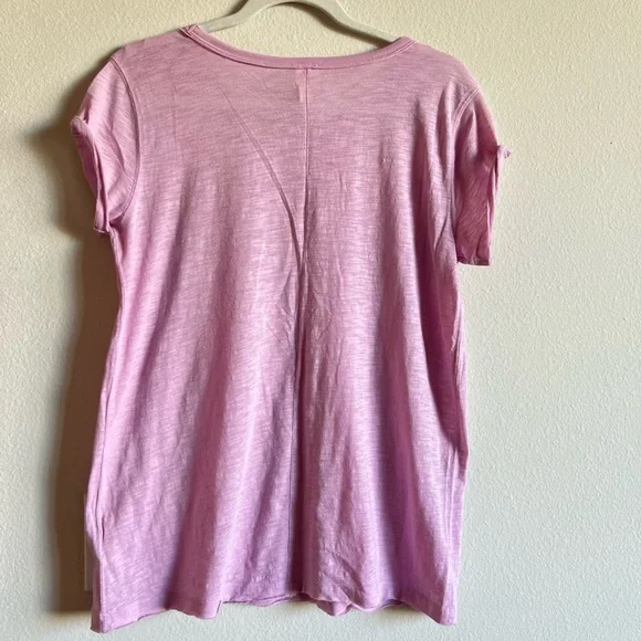 Lilac We The Free Cap Sleeve Shirt Size Large - Picture 2 of 2